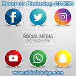 Facebook, Twitter, Instagram, Youtube, Whats App y Snapchat, seis íconos de redes sociales en vector sobre fondo gris. Descarga esta colección de logotipos de Social Media para editar e implementar en web site o proyecto web.