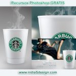 Este mockup de vaso estilo starbucks se diferencia de los demás downloads que hay la red, en que es un template de diseño muy estilizado, limpio, minimalista e incluso elegante.