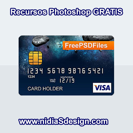 Plantilla de Tarjeta de Crédito en formato .PSD Photoshop