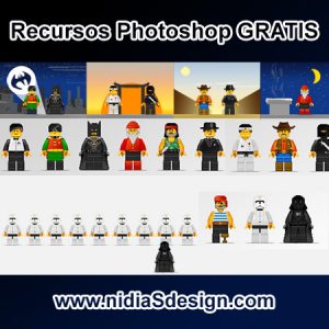 PSD GRATIS: Mockup Template Personajes estilo LEGO plantilla ...