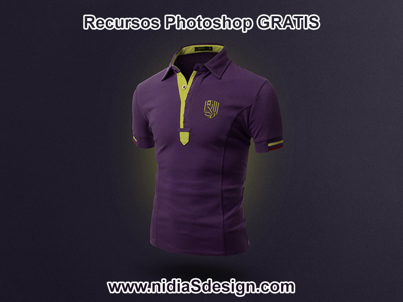 Aquí te dejo esta plantilla de camiseta deportiva para hombre en color azul/morado con detalles en amarillo mostaza. Es un template de camiseta sport .PSD limpio editable en Photoshop con objetos inteligentes.